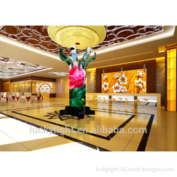 HD indoor full color P6.66 flexible led video display wall